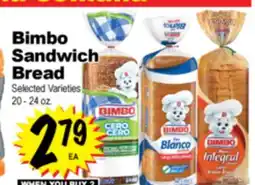 Superior Grocers Bimbo Sandwich Sandwich Bread offer
