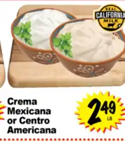 Superior Grocers Crema Mexicana or Centro Americana offer
