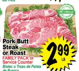 Superior Grocers Pork Butt Steak or Roast offer