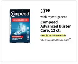 Walgreens Compeed Advanced Blister Care, 12 ct offer