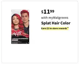 Walgreens Splat Hair Color offer