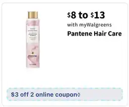 Walgreens Pantene Hair Care offer
