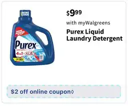 Walgreens Purex Liquid Laundry Detergent offer