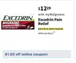 Walgreens Excedrin Pain Relief offer