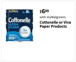 Walgreens Cottonelle or Viva Paper Products offer