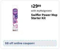 Walgreens Swiffer Power Mop Starter Kit offer
