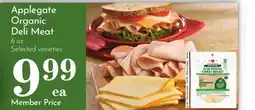 Pavilions Applegate Organic Deli Meat offer