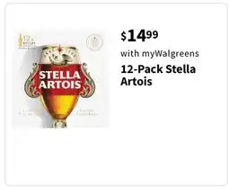 Walgreens 12-Pack Stella Artois offer