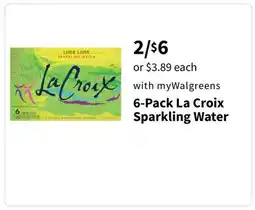 Walgreens 6-Pack La Croix Sparkling Water offer