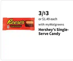 Walgreens Hershey's Single-Serve Candy offer