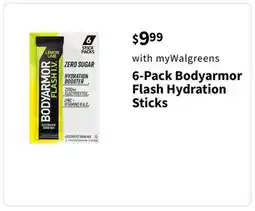 Walgreens 6-Pack Bodyarmor Flash Hydration Sticks offer