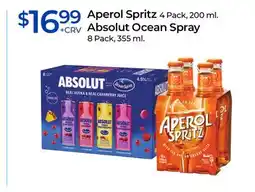 Aperol Spritz, Absolut Ocean Spray