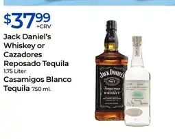 Rite Aid Jack Daniel's Whiskey or Cazadores Reposado Tequila Casamigos Blanco Tequila offer