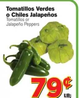 El Super Fresh Tomatillos or Jalapeño Peppers offer
