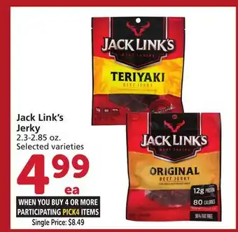 Vons Jack Link's Jerky offer