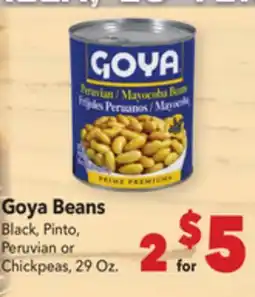Vallarta Supermarkets Goya Beans offer