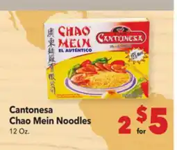 Vallarta Supermarkets Cantonesa Chao Mein Noodles offer