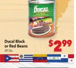 Vallarta Supermarkets Ducal Black or Red Beans offer