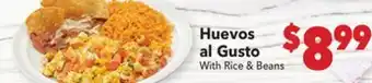 Vallarta Supermarkets Huevos al Gusto offer