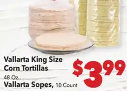 Vallarta Supermarkets Vallarta King Size Corn Tortillas offer
