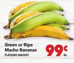 Vallarta Supermarkets Green or Ripe Macho Bananas / PLÁTANO MACHO offer