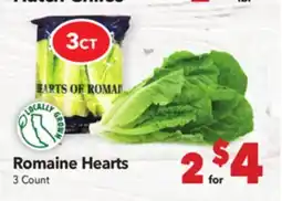 Vallarta Supermarkets Romaine Hearts offer