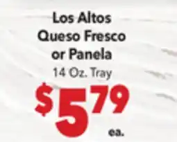 Vallarta Supermarkets Los Altos Queso Fresco or Panela offer