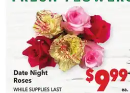 Vallarta Supermarkets Date Night Roses offer