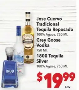 Vallarta Supermarkets Jose Cuervo Tradicional Tequila Reposado offer