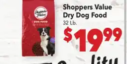 Vallarta Supermarkets Shoppers Value Dry Dog Food offer