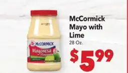 Vallarta Supermarkets McCormick Mayo with Lime offer