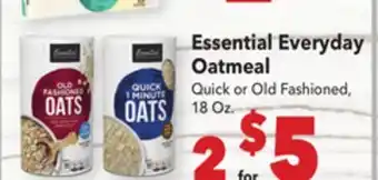 Vallarta Supermarkets Essential Everyday Oatmeal offer