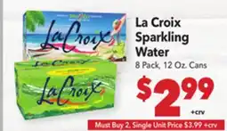 Vallarta Supermarkets La Croix Sparkling Water offer