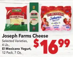 Vallarta Supermarkets Joseph Farms Cheese offer