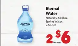 Vallarta Supermarkets Eternal Water offer