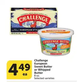 Albertsons Challenge European Sweet Butter or Whipped Butter offer