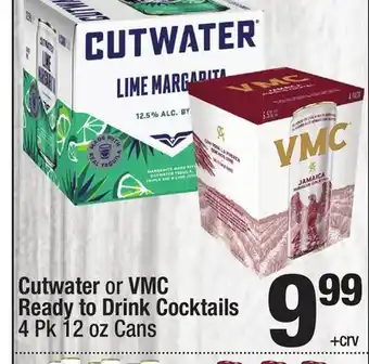 Super King Markets Cutwater or VMC Ready to Drink Cocktails offer