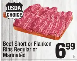Super King Markets Beef Short or Flanken Ribs Regular or Marinated offer