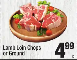 Super King Markets Lamb Loin Chops or Ground offer