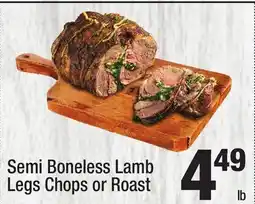 Super King Markets Semi Boneless Lamb Legs Chops or Roast offer