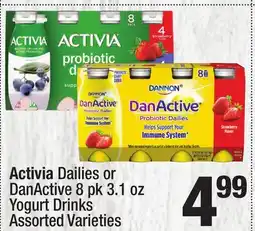 Super King Markets Activia Dailies or DanActive 8 pk 3.1 oz Yogurt Drinks offer