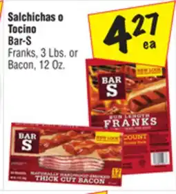 El Super Franks, 3 Lbs. or Bacon, 12 Oz offer