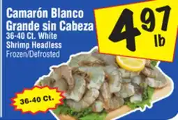 El Super White Shrimp offer