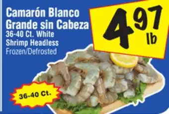El Super White Shrimp offer