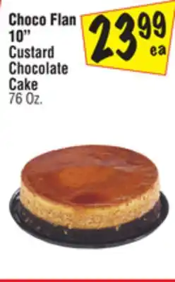 El Super Choco Flan 10 Custard Chocolate Cake offer