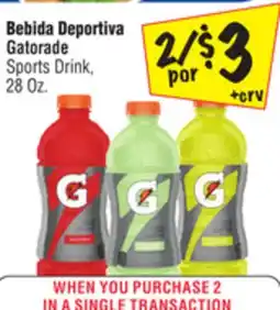 El Super Gatorade Sports Drink offer