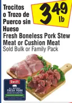 El Super Fresh Boneless Pork Stew Meat or Cushion Meat offer