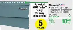 Menards Monogram offer