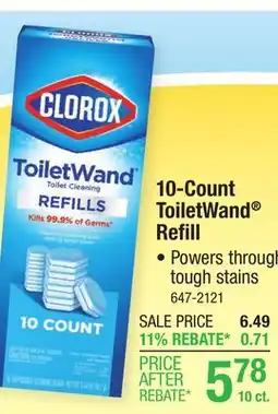 Menards Clorox ToiletWand Disposable Toilet Bowl Cleaner Refill - 10 Count offer