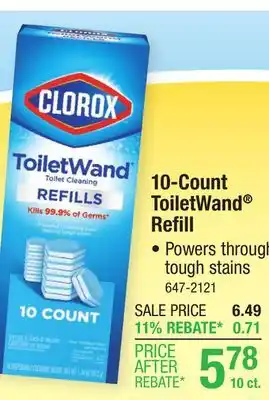 Menards Clorox ToiletWand Disposable Toilet Bowl Cleaner Refill - 10 Count offer